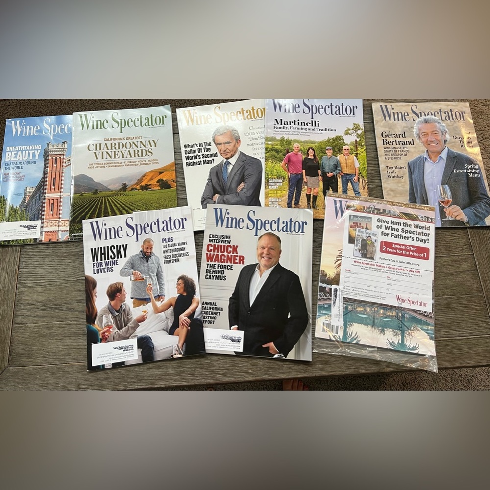 Wine Spectator Magazine set of 8